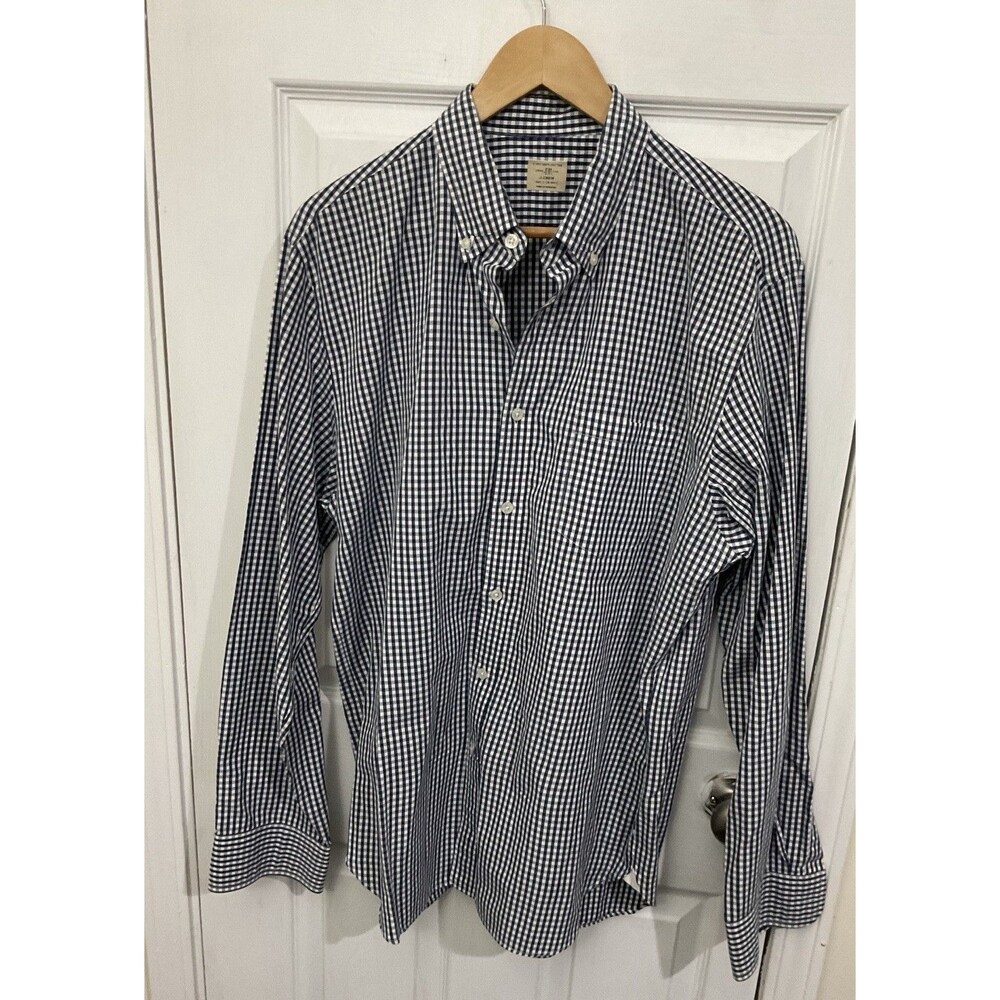 J.Crew Men's Gingham Button-Down Shirt